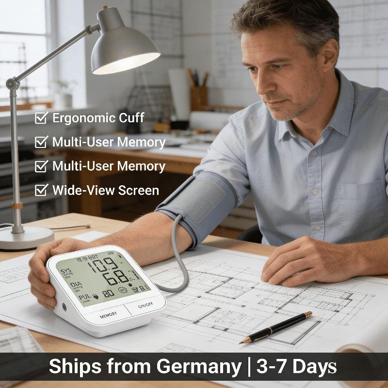 User-Friendly Innovation: EU-Compliant Blood Pressure Meter with Single-Button Simplicity