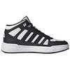 Adidas Slip Resistant Abrasion Resistant Mid Top Running Shoes Men's Black White JS3442