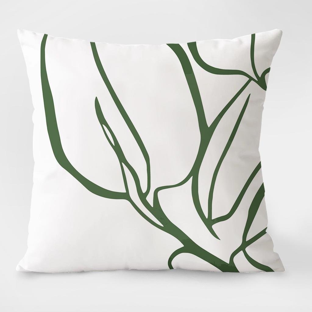 Spring Pastoral Light Luxury Pattern Decorative Pillowcase Living Room Bedroom Square Cushion Pillowcase