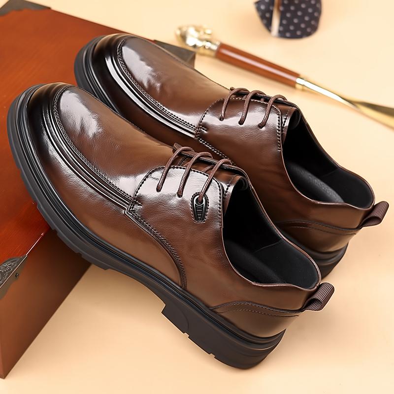 Casual Leather Men's Formal Shoes Business Footwear Elegantes Male Clothing Party Gentleman Shoes New Style Trend Oxford Shoes