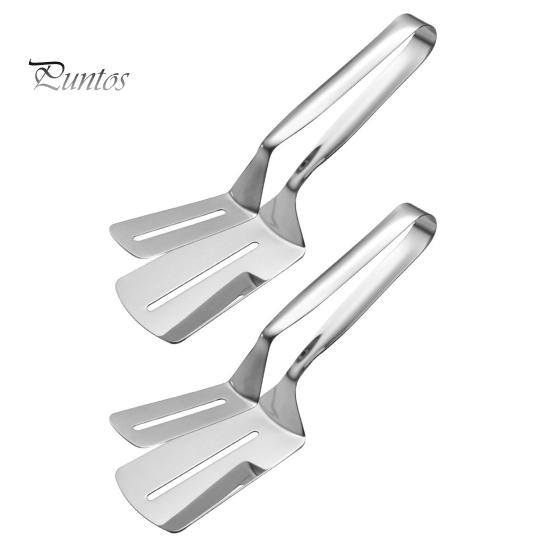 

Лопата и зажим для жарки, зажим для гриля из нержавеющей стали, двухсторонний зажим для лопаты, многофункциональный зажим для еды, кухонные щипцы для гриля в помещении и на открытом воздухе 2pcs