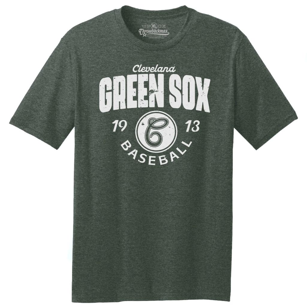 Cleveland Green Sox 1913 Federal League TRI-BLEND Tee Shirt - Guardians, Browns
