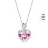 Korean Style Pink Morganite and Tourmaline Pendant Necklace
