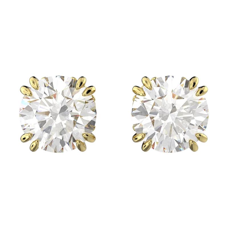 Swarovski Constella earrings round cut women s white 5642595