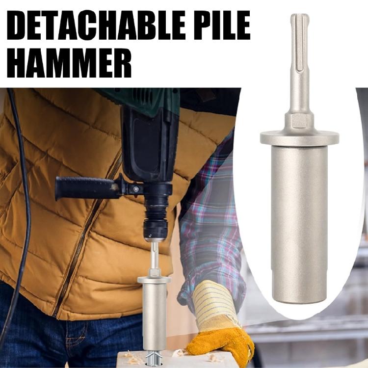Ground Rod Driver Adapter, Secure Grounding Tasks, Suitable for 5/8inch and 3/4inch Rods  Piling&Fence Installation