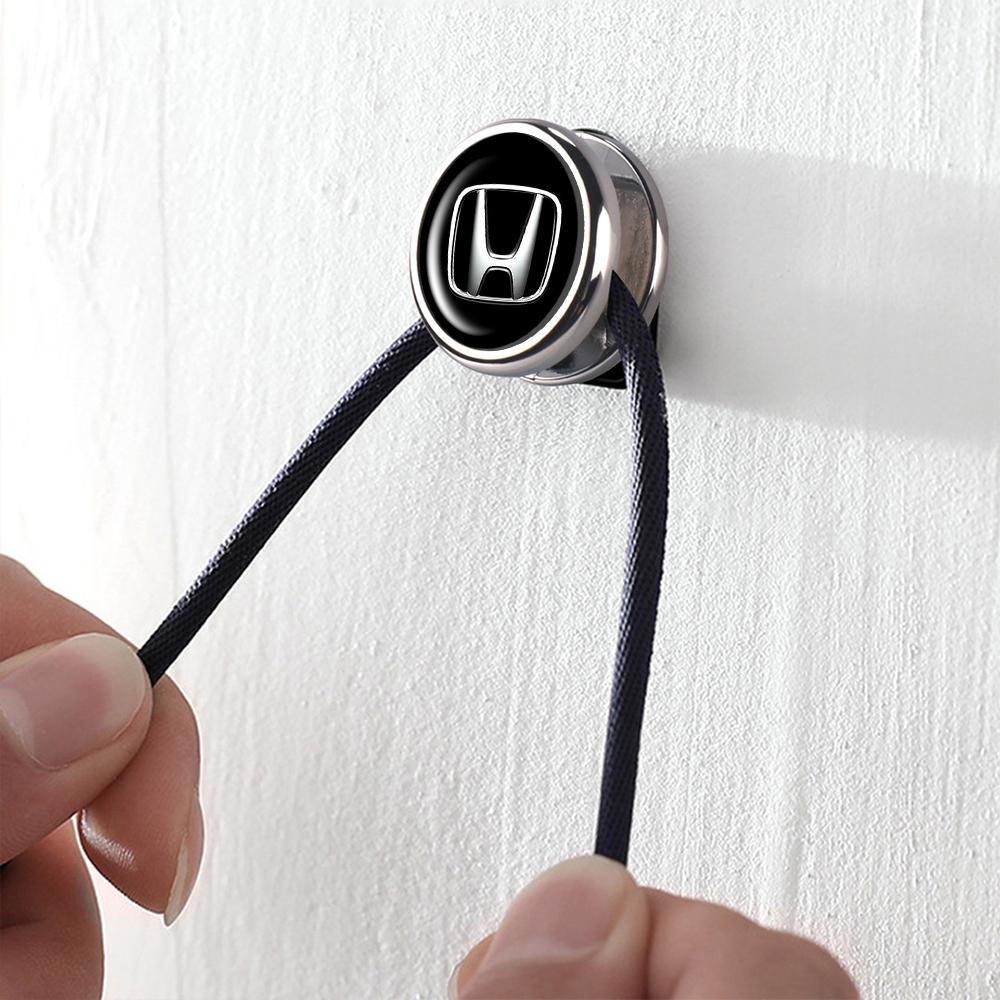 AHB1   Car Mini Storage Hook Multifunctional Metal Adhesive Hook Mask Key Storage Rack For Honda Mugen Accord Civic Vezel CRV Jazz City