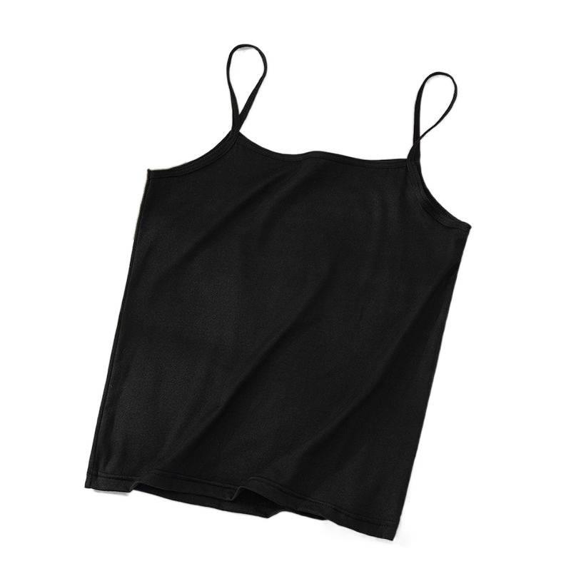 Women's Versatile Sleeveless Mid-Length Camisole - Thin Base Layer & Outerwear Top