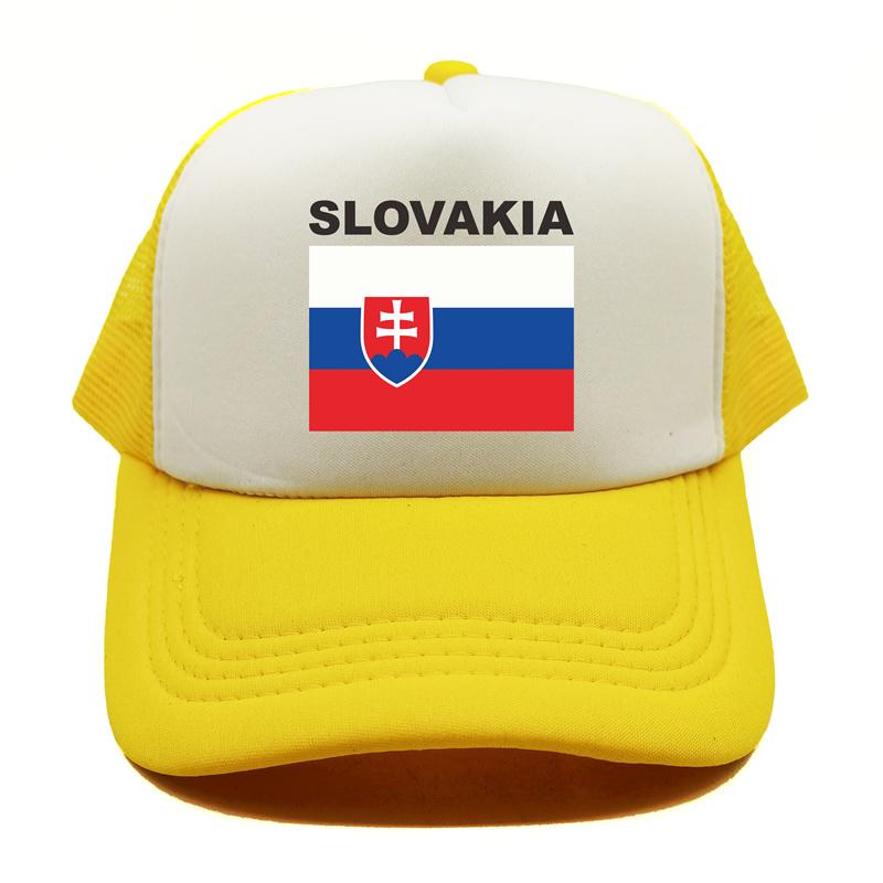 Slovakia Trucker Cap Summer Unisex Cool Country Flag Hat Baseball Caps Unisex Outdoor Mesh Net Caps