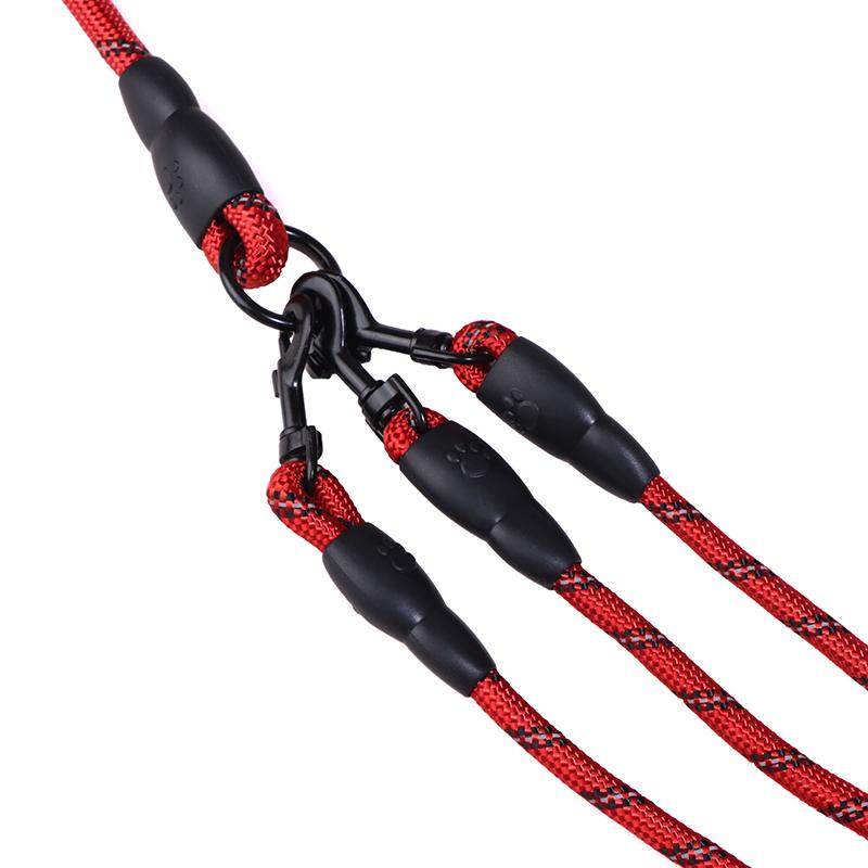 With Foam Handle 2/3 Way Pet Leash Nylon Detachable Two Heads Dogs Leash Durable 150Cm Dogs Traction Rope Walking The Dogs