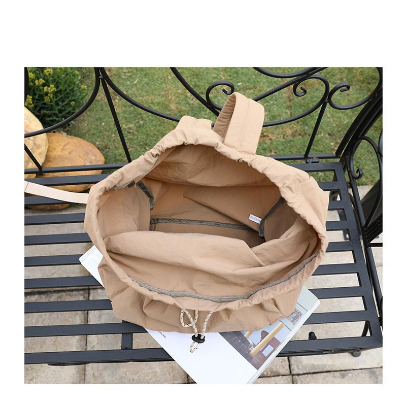 IELGY Корейская версия повседневного школьного рюкзака из холщовой ткани — фото 8