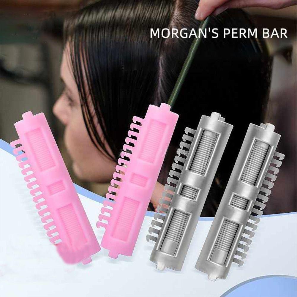 25Pcs Hair Root Fluffy Resin Perm Rods Light Weight No Trace Fluffy Hair Clip Bangs Fixed Shape Hair Styling Clip
