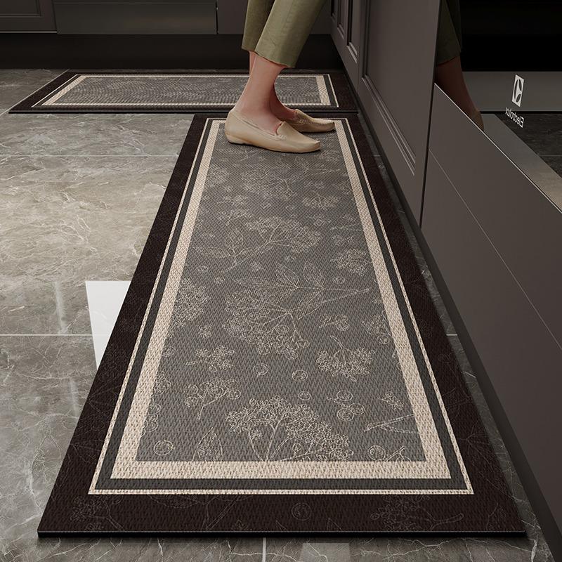 Kitchen Floor Mat Absorbent Non-Slip Carpet Diatom Mud Long Foot Mats Minimalist Style Home Decoration Rug For Bathroom