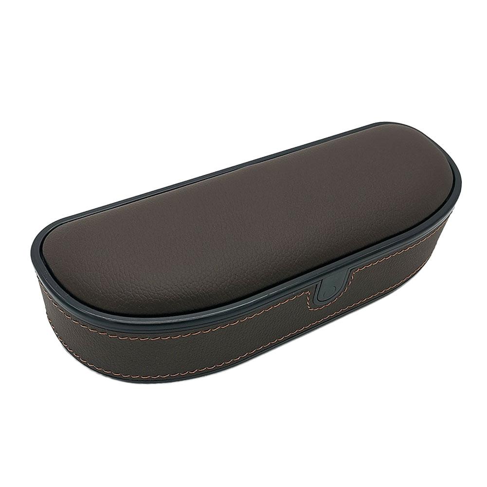 Car Armrest Support Elbow Rest Pad Universal Storage Box ABS + PU  Leather Organizer Arm Heightening Pad For Most Cars Sedan SUV