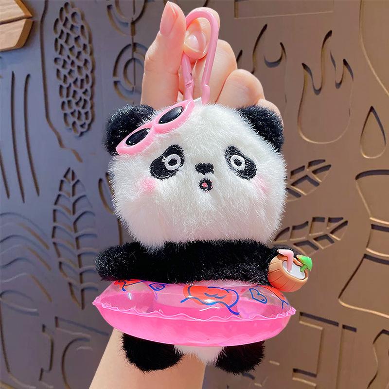 Creative Cartoon Plush Doll Keychain Pendant Cute Doll Machine Pendant Couple Bag Car Pendant Gift