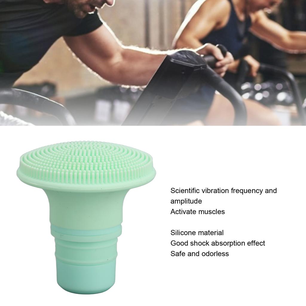 Brush Fascia Massager Head Silicone Replacement Muscle Massager Head for Reducing Soreness 18‑19mm