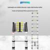 Lightweight Telescopic Aluminum Step Ladder - Foldable & Liftable for Indoor/Outdoor Use