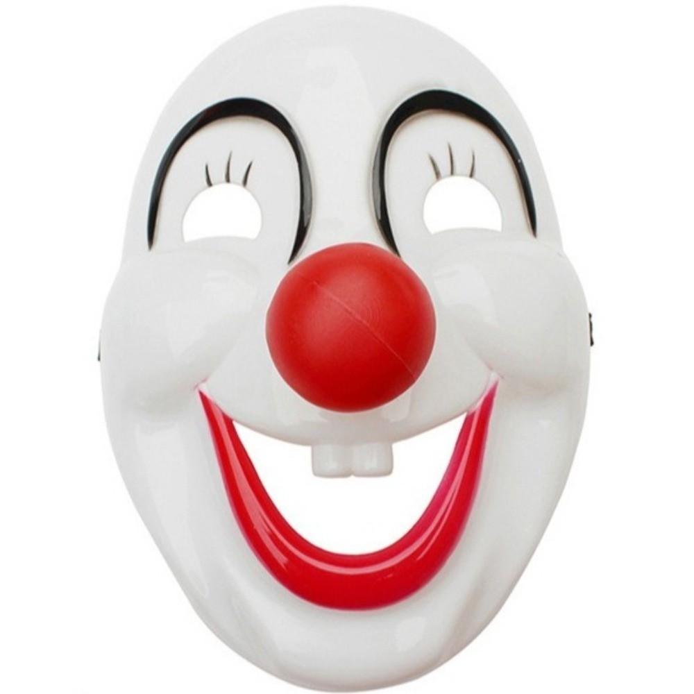 Red Nose Clown Makeup Mask PVC Happy Clown Costume Party Prop Halloween Clown Mask  Halloween Party