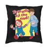 Good Guys Carpenter Cushion Cover Sofa Living Room Cartoon Child's Play Chucky Doll Square Pillow Cover 45x45cm