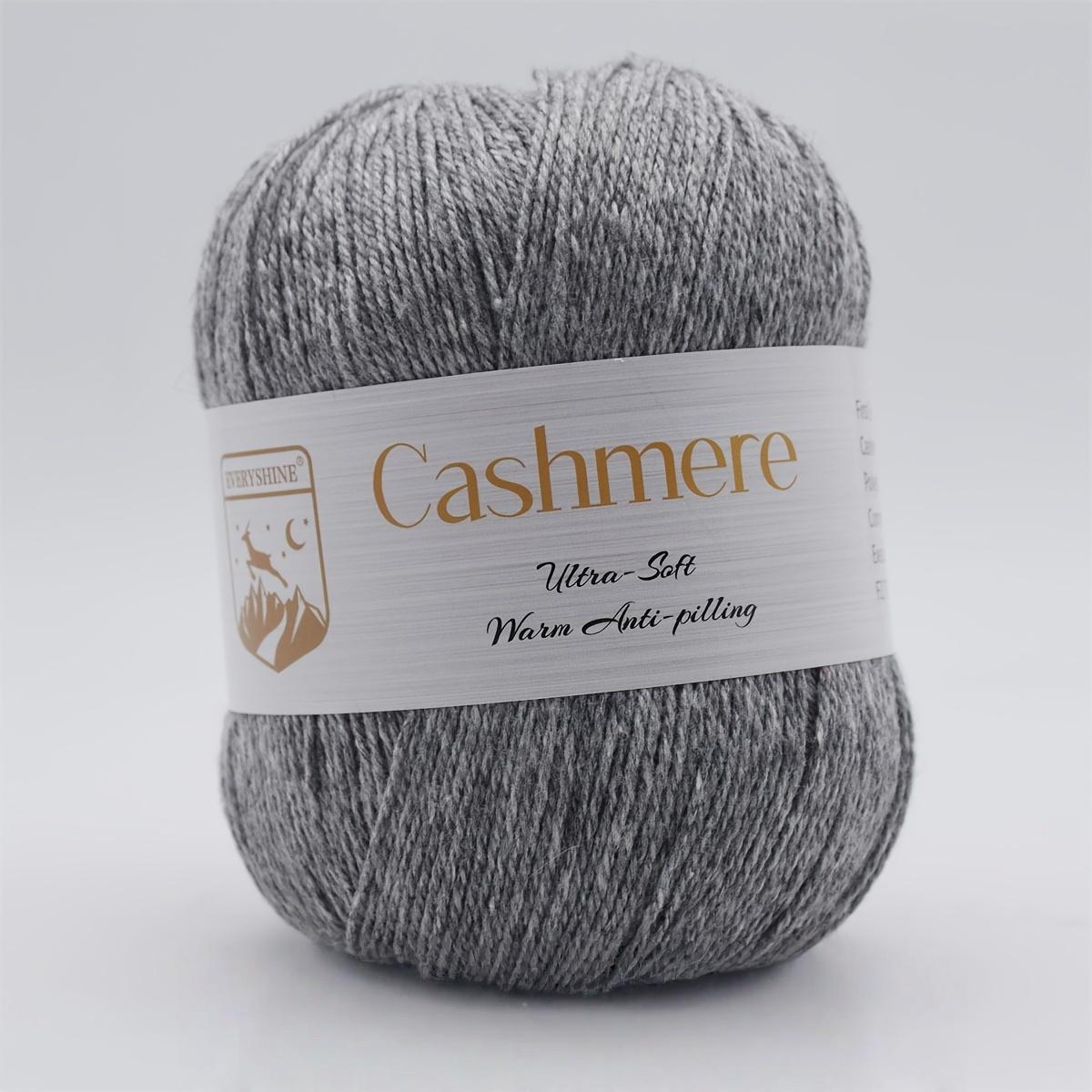 

6 мотков премиальной кашемировой пряжи – 50 г/моток 320 м Мягкая пряжа для вязания и крючком для рукоделия, связанного вручную – Роскошное теплое волокно для шарфов, шапок, свитеров