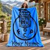FC Porto Custom Name Flannel Blanket Personalized Soft Warm Plush Throw Blanket Customized Gift for Family Friends