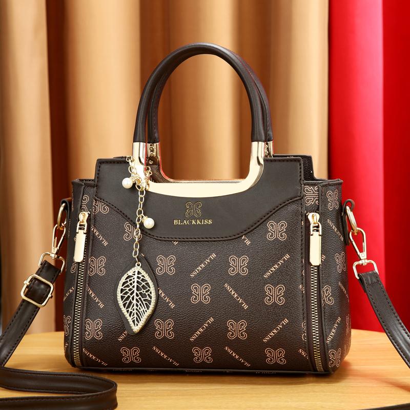 

Элегантная винтажная сумка с принтом для женщин, универсальная фактурная сумка через плечо на одно плечо для путешествий