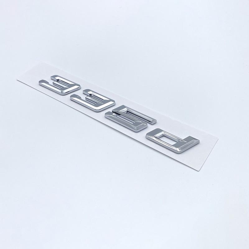 Nová čísla písma Písmena 316d 318d 320d 325d 328d 330d 335d Emblém GT ABS pro BMW řady 3 E90 E46 F30 Logo kufru auta
