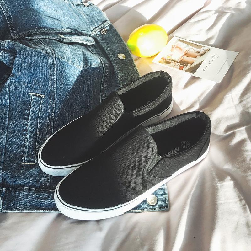 

Мужская обувь Afan Ting - это хит продаж, классические однопедальные парусиновые туфли, однотонные повседневные рабочие туфли 1688 38