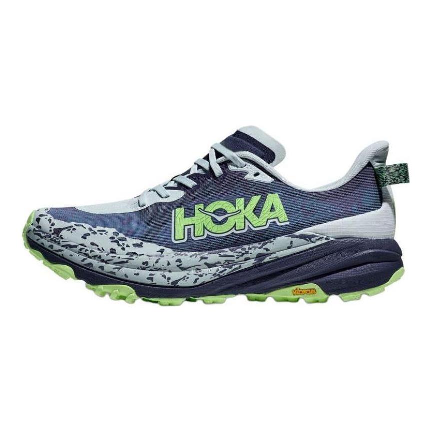 HOKA One One SPEEDGOAT 6 Rutschfeste Abriebfeste Niedrige Laufschuhe Herren Blau Grau Sneaker 1147830-DRPL