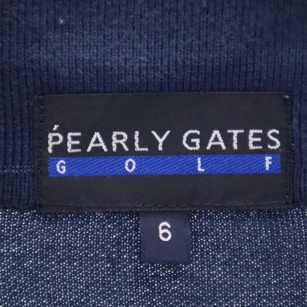 PEARLY GATES made in Japan Short sleeve Polo shirt 6 Navy Fawn Men's Used