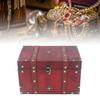 Treasure Chest Storage Box Antique Exquisite Wooden Jewelry Box for Movie Props Window Display