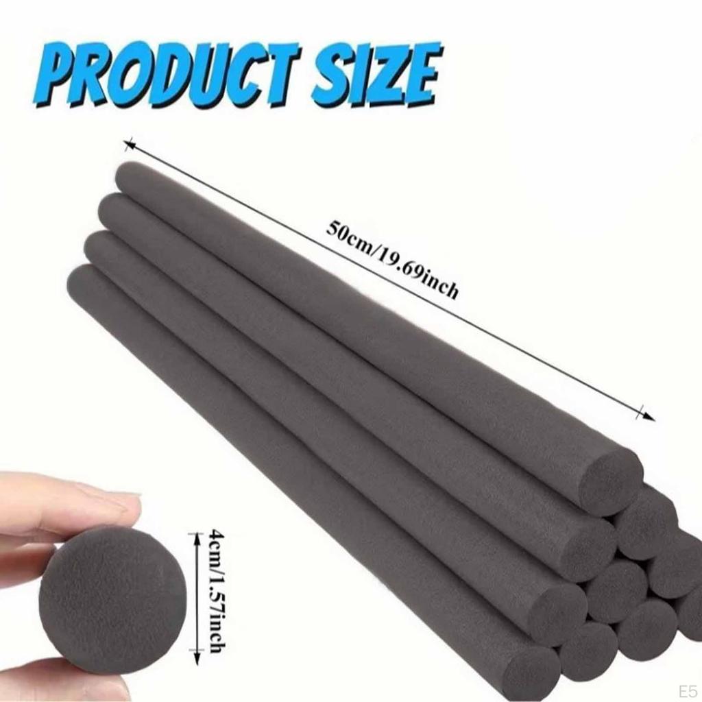 10 Foam Cylinder Rods, Craft Tubes, DIY Material, Sponge for Matching Decoration, Wedding