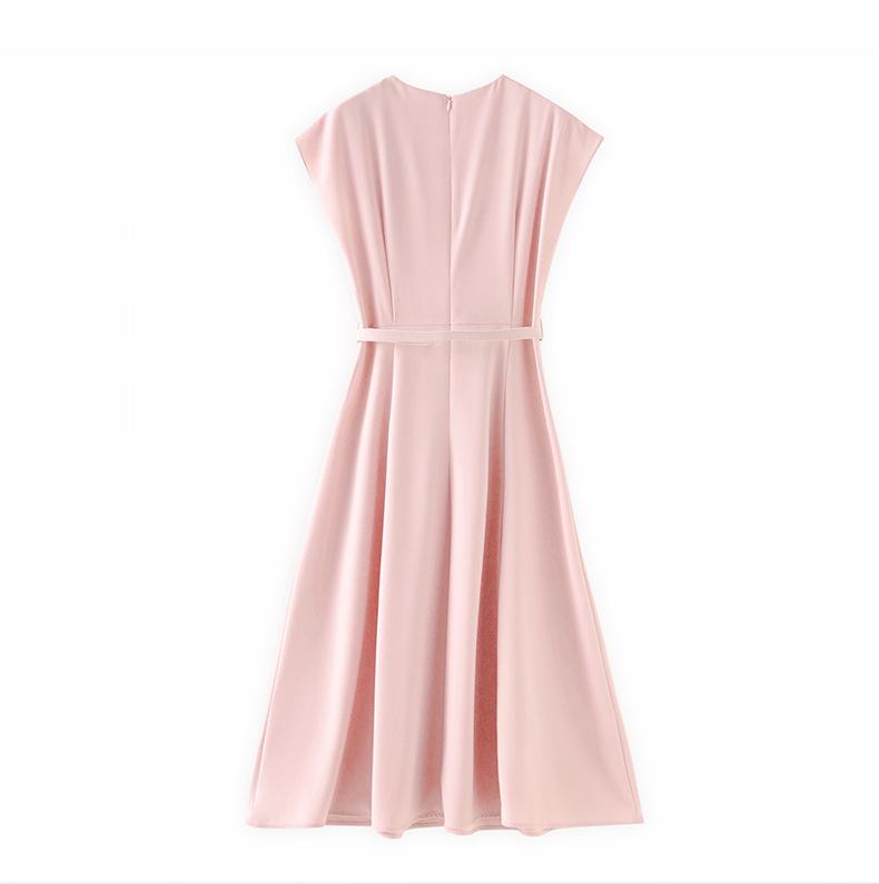 Elegant French-Inspired Slimming Waist Dress for Women