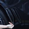 ABS Schwarz Auto Seitenlüftung Luftstrom Kotflügel Lufteinlass Aufkleber Haifischkiemen Seitenlüftungsabdeckung Zierleiste Für BMW X5 G05 2019-2026 Zubehör