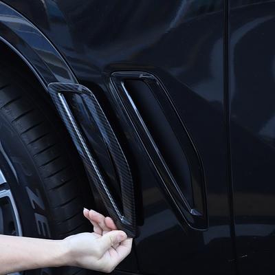 ABS Black Car Side Vent Air Flow Fender Intake Sticker Shark Gills Side Vent Cover Trim For BMW X5 G05 2019-2026 Accessories