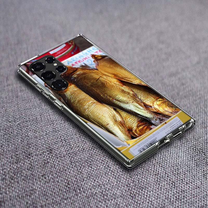 Smoked Mackerel Fish Foodstyling Composition Phone Case For Samsung Galaxy S24 S23 S21 S20 FE S22 S26 Ultra S25 Edge S10 Plus Co