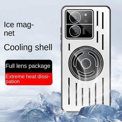 Pour Xiaomi Mi 13T Pro Coque Métal Dur dissipation de chaleur magnétique Aromathérapie Housse arrière de protection pour Xiaomi Mi13T Coquille