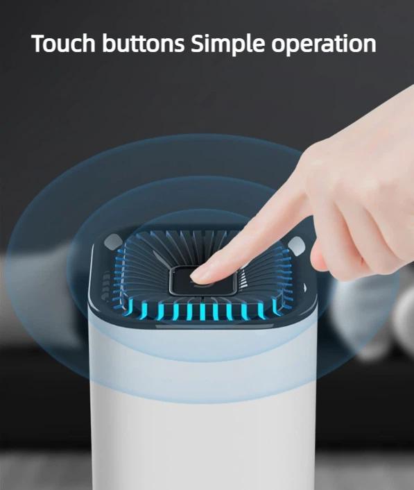 USB Air Purifier, Plug-in Negative Ion Purifier for Home Car, Remove Formaldehyde Odor Smoke Dust, Mini Portable Air Cleaner