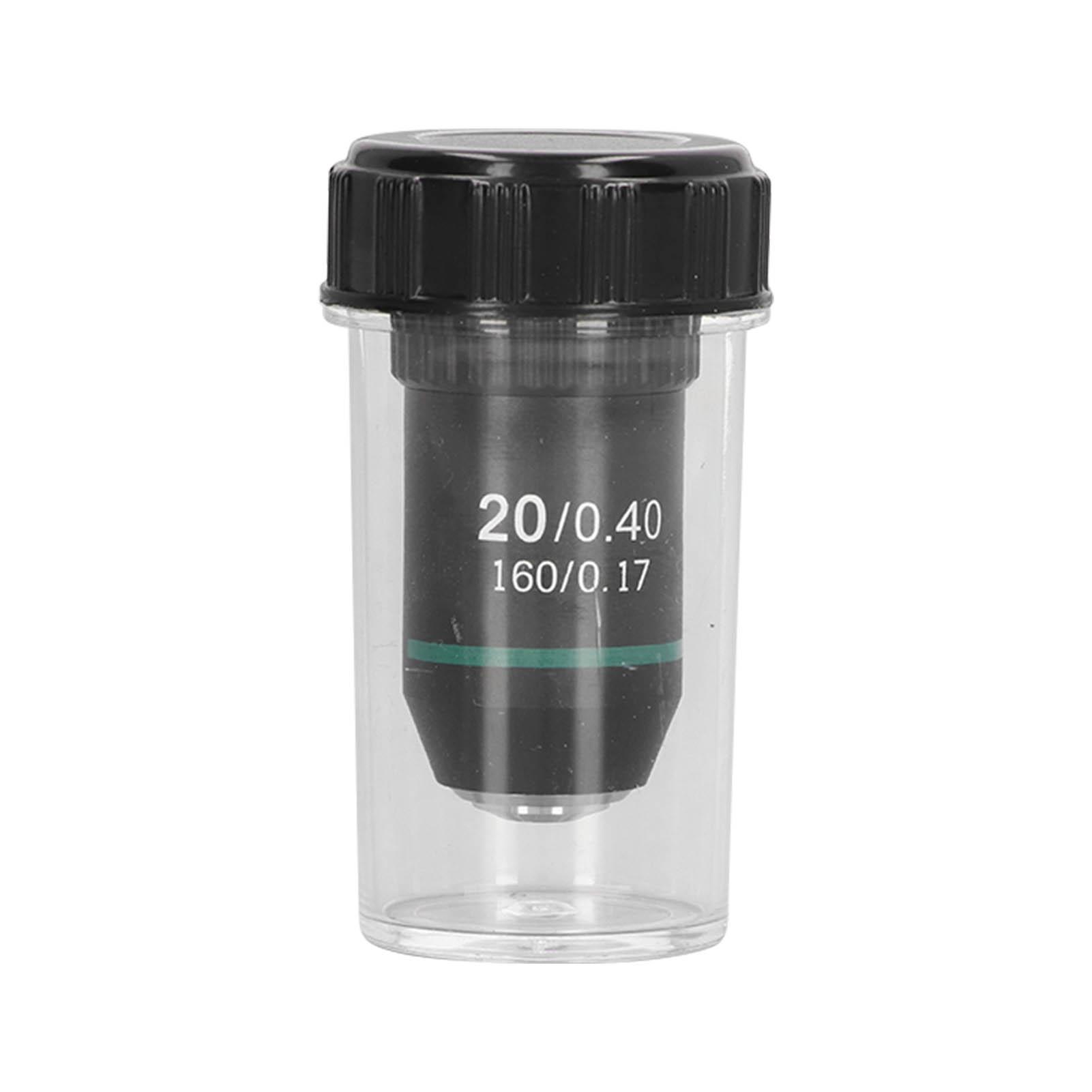 

Achromatic Objective Brass Chrome Plated 20X Microscope Objective Lens Interface 20.2mm