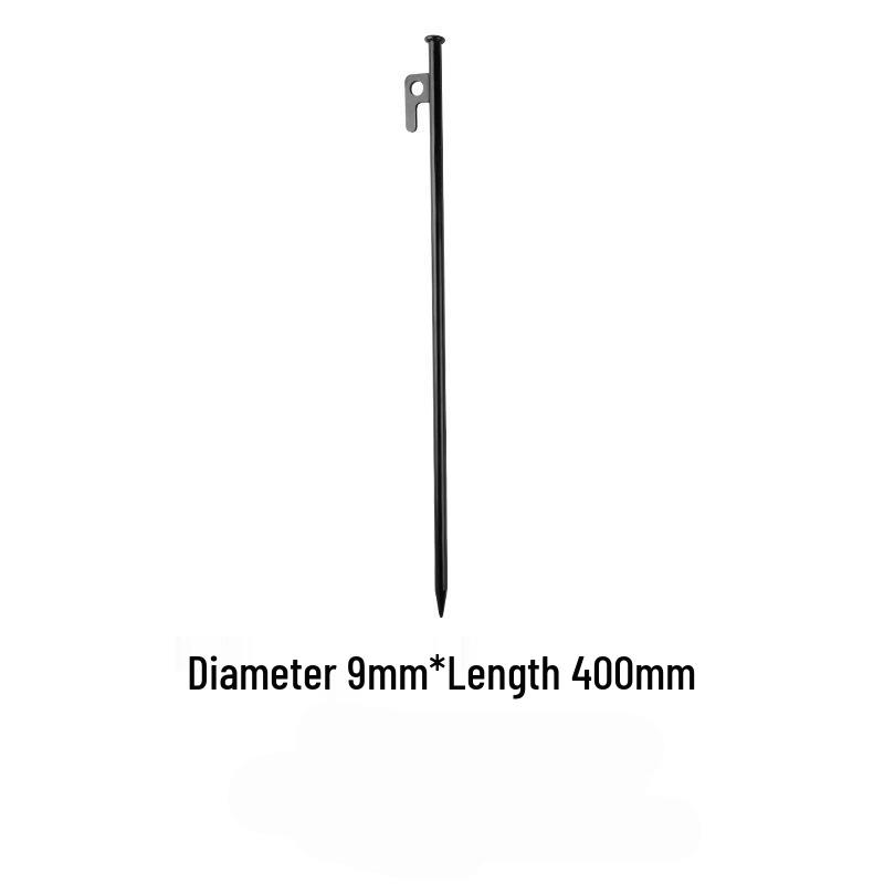 Outdoor Camping Carbon Steel Tent Peg Set – Windproof Ground Anchors for Beach and Canopy Fixing