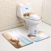Shell Bathroom Floor Mat Toilet Three-Piece Set