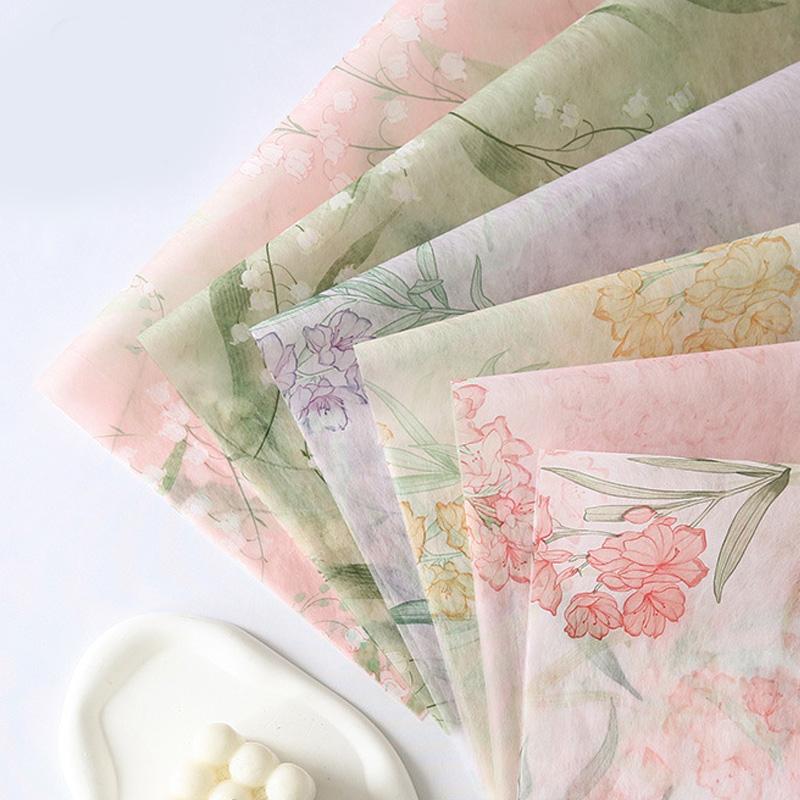 5 yarzi/rulou Hârtie de ambalare florală Hârtie de căptușeală pentru florărie Materiale florale Imprimare artistică Hârtie de împachetat cadouri