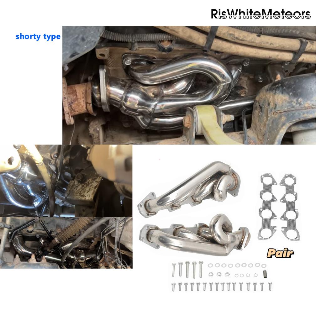 Shorty Stainless Performance Headers for Dodge Ram 1500 2009-2018 5.7L HEMI V8 Engine MT001094