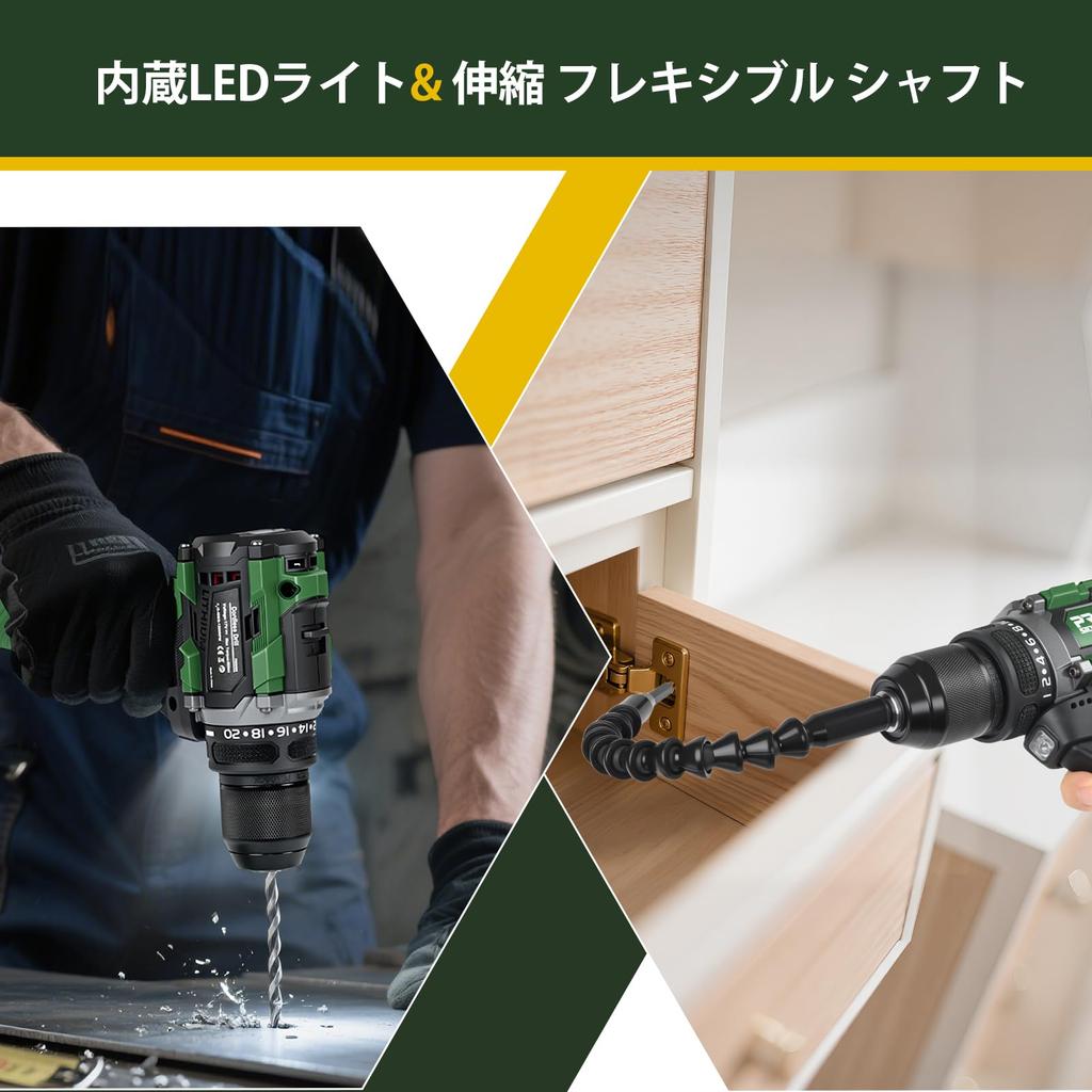 New Research and Prostormer 17V Cordless Rechargeable Electric Drill Driver with Adjustable Fastening Maximum Two LED DIY Furniture Assembly Tool 8