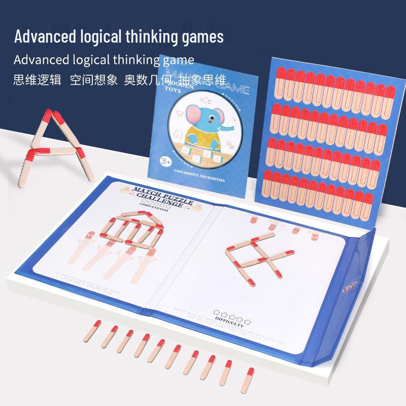 

Детская деревянная магнитная книга: Развивающая головоломка и игрушка для мышления