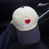 Heart Embroidery Baseball Cap Embroidered Sun Hat Simple Letter Baseball Hat  Sports