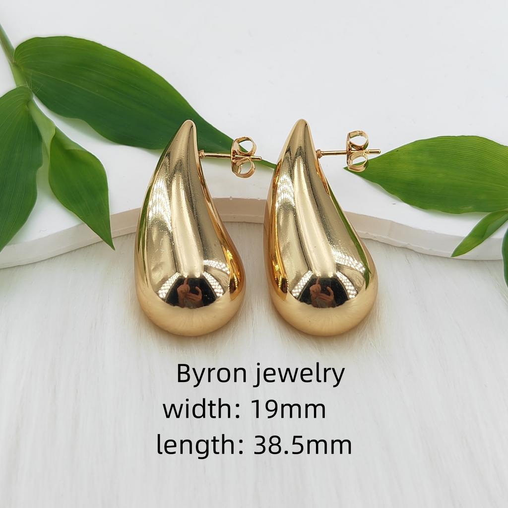 High Quality Women 18k Gold Plated Stainless Steel Huggie Earrings Hypoallergenic Jewelry Screw Twisted C-shape Hoop Earrings