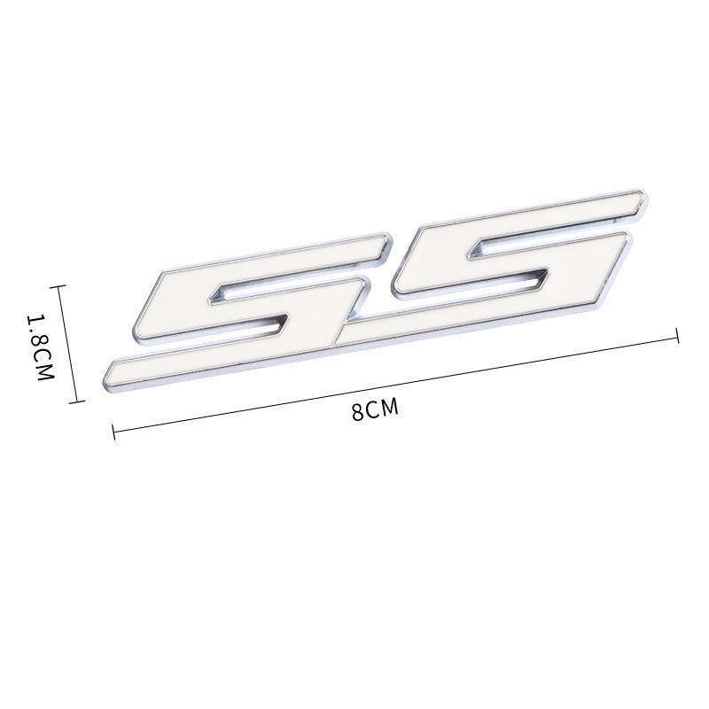 

1Pc 3D Metal SS Logo Emblem Car Trunk Decal For Camaro Bumblebee SS Stikcer Accessories
