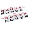 New 3d ABS Logo Range Rover Letters Car Front Hood Badge Trunk Sticker For Range Rover L322 L320 Dicsovery Sport Velar Evoque