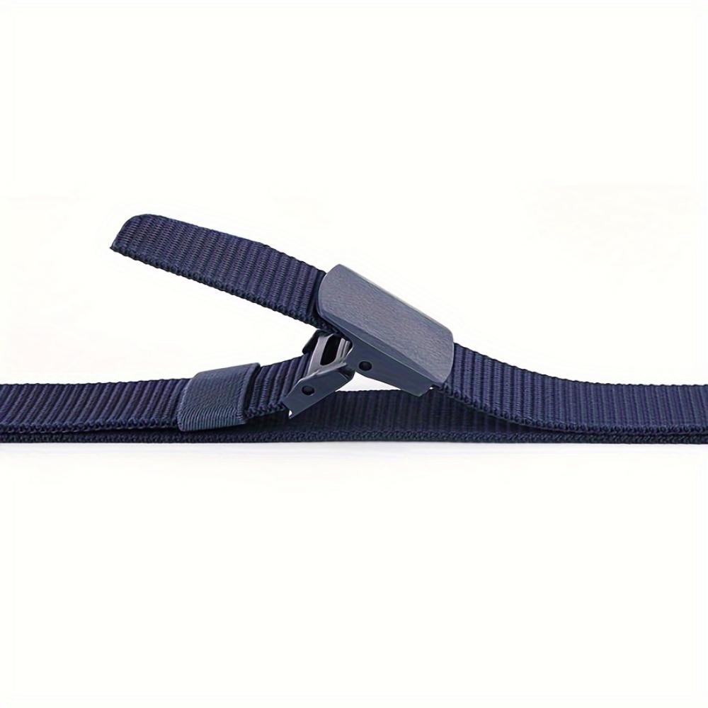 Men's and Women's Anti-Allergy Nylon Belt - Smooth Buckle for Casual, Formal, Outdoor and Daily Wear | Unisex Belt | Large Size Belt