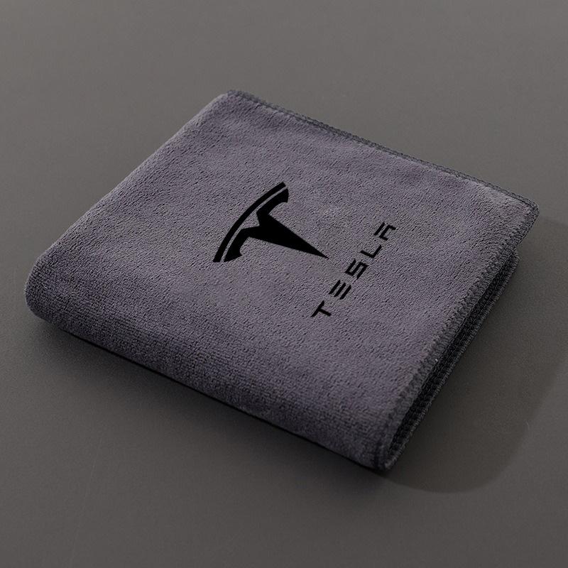 

New Microfiber Car Wash Towel Cleaning Drying Cloth For Tesla Model Y Juniper Model 3 Model S Model X SpaceX Auto Accessories